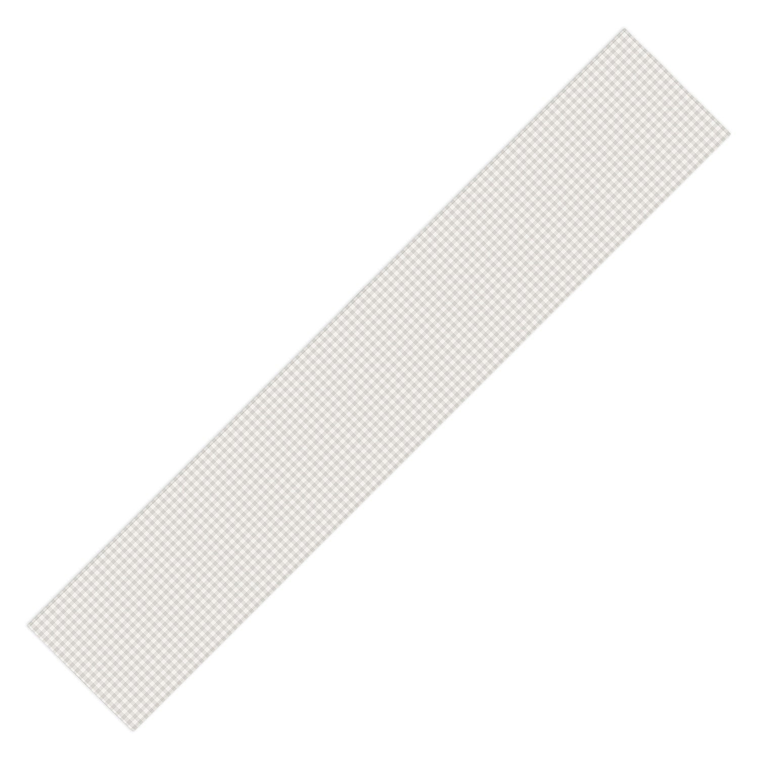 Colour Poems Gingham Plaid Pattern Cloud White Table Runner