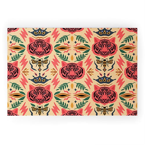 Design by Spark Tigress Queen Bee Welcome Mat