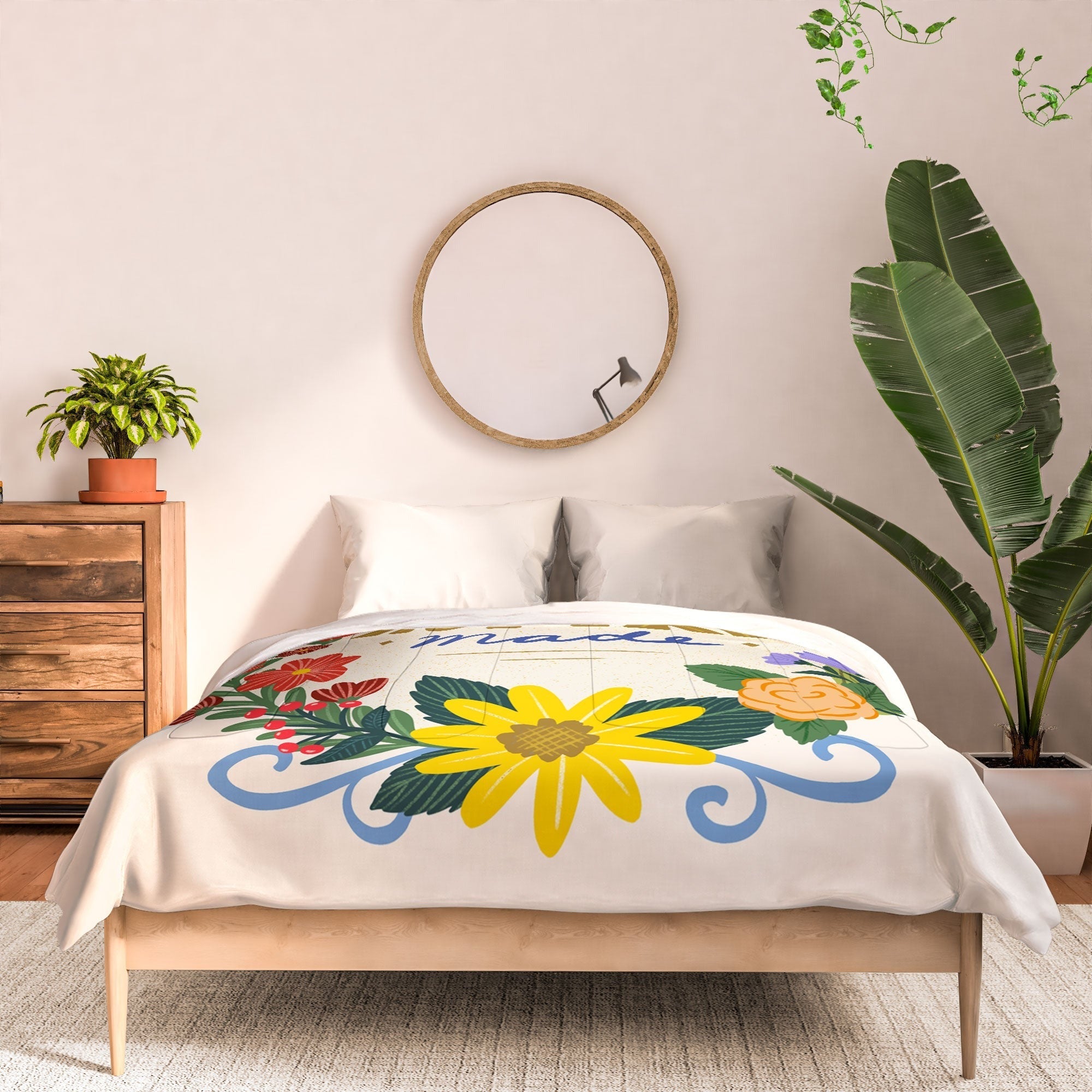 Design by Spark Love Human Made Floral Wreath Comforter
