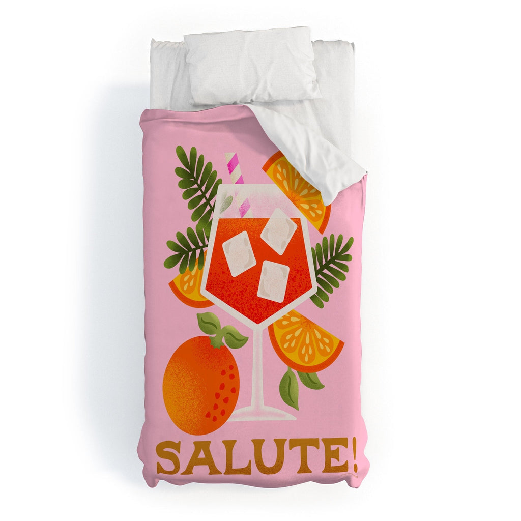 Jessica Molina Orange Spritz Duvet Cover