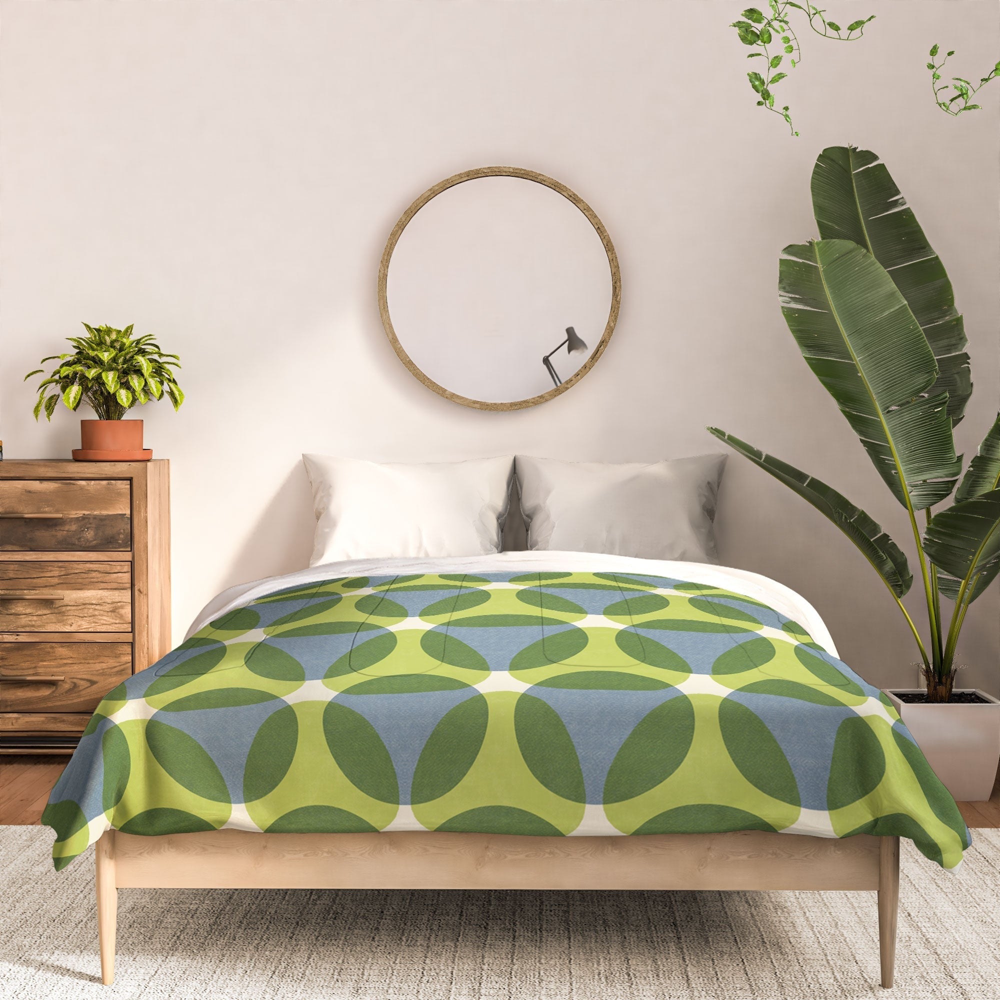 Marta Barragan Camarasa Stylish Retro Circle Comforter