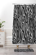 Jennifer Labre Wild Zebra Shower Curtain And Mat