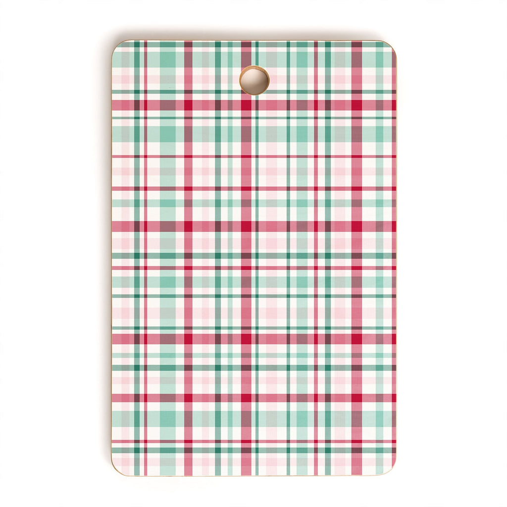 Lisa Argyropoulos Merry Vintage Plaid Cutting Board Rectangle