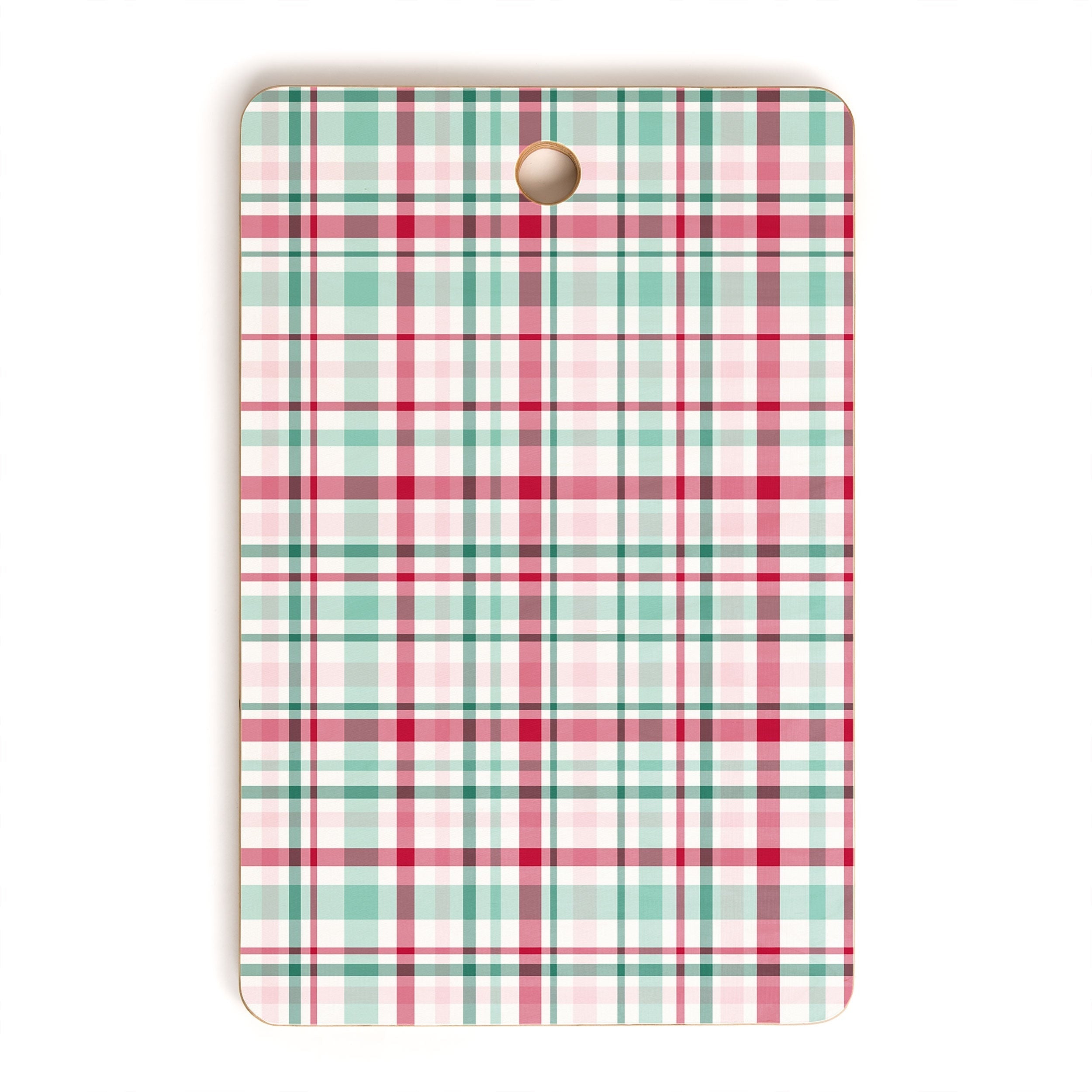 Lisa Argyropoulos Merry Vintage Plaid Cutting Board Rectangle