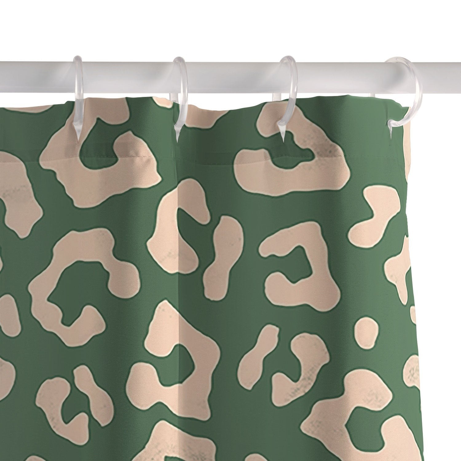 Avenie BR Cheetah Print In Green Shower Curtain