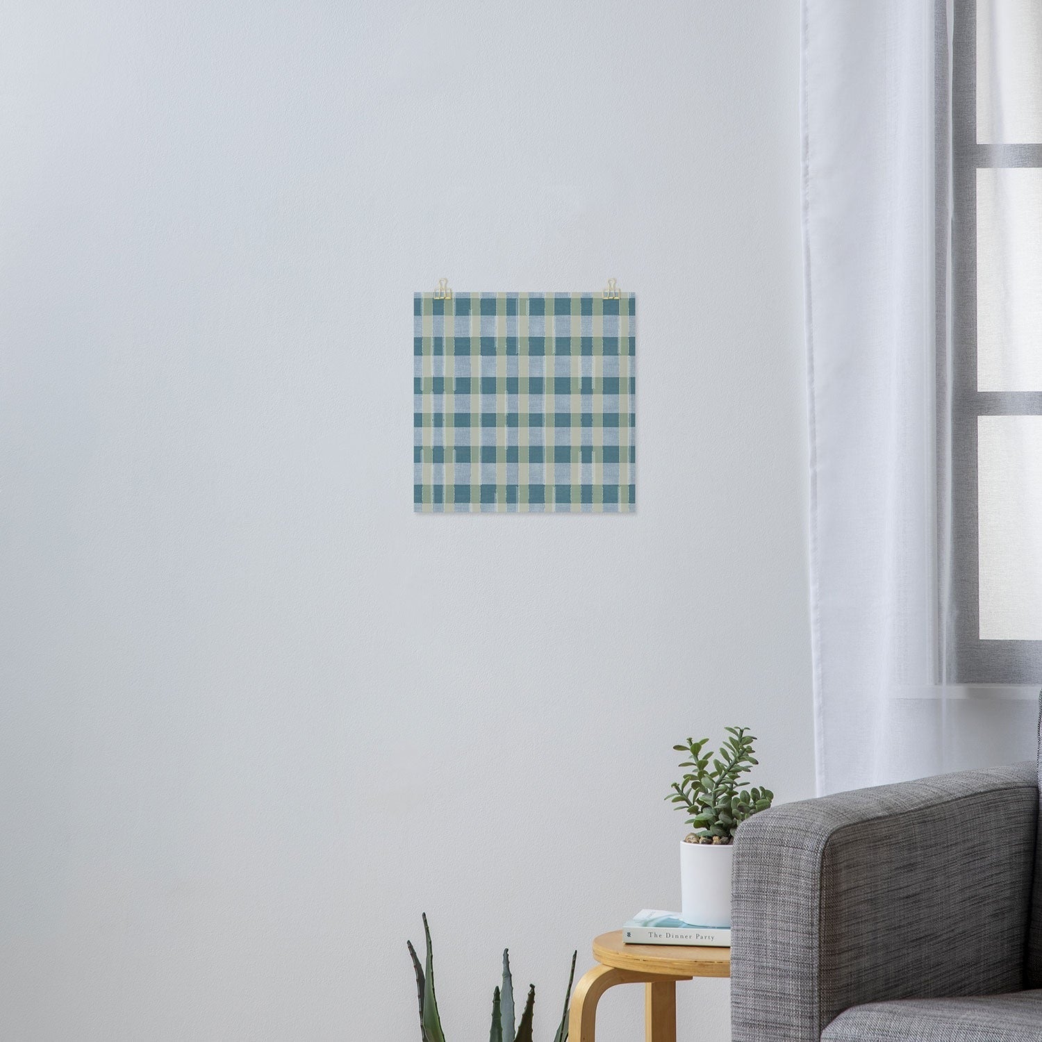 Marta Barragan Camarasa Country Style Checks Art Print