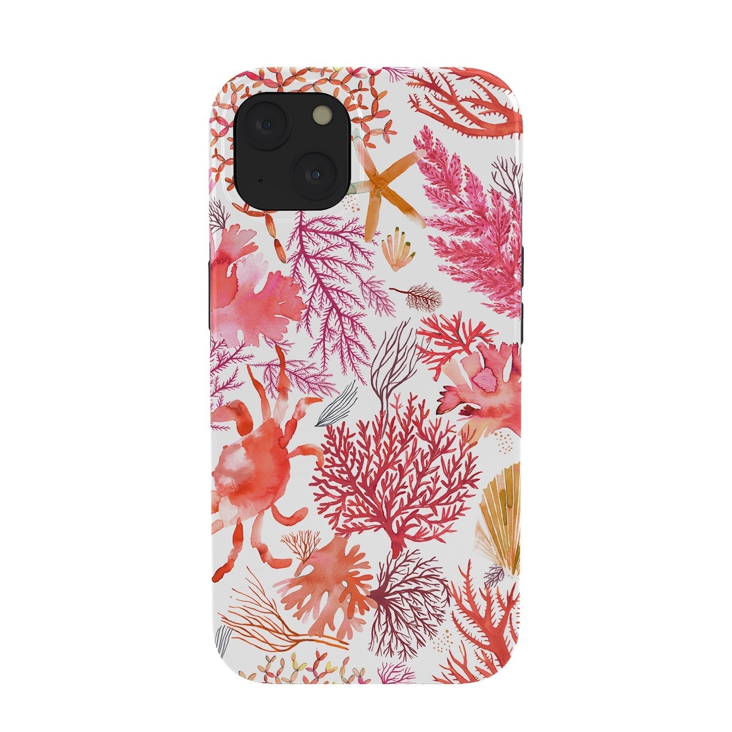 Ninola Design Botanic Retreat Coral Reef Crab Lobster Red Phone Case