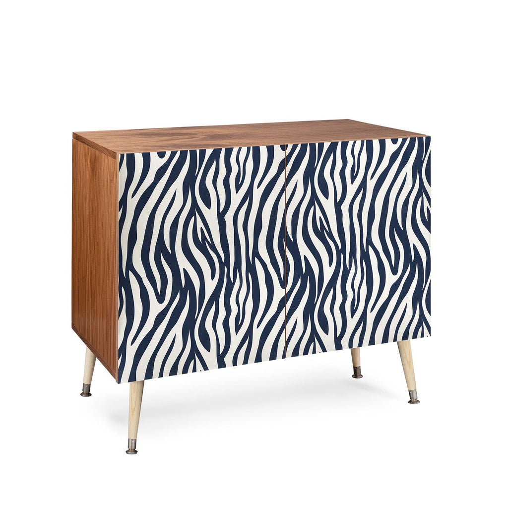 Avenie BR Navy Tiger Stripes Credenza