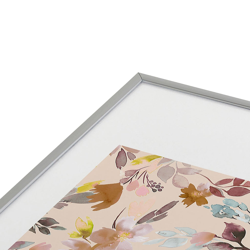 Ninola Design Botanic Retreat Floral Oleander Whimsical Soft Pink Metal Framed Art Print