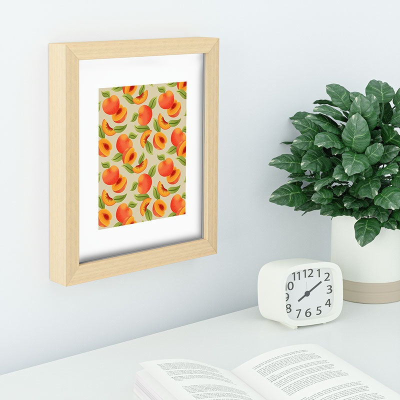Jessica Molina Peach Pattern Recessed Framing Rectangle