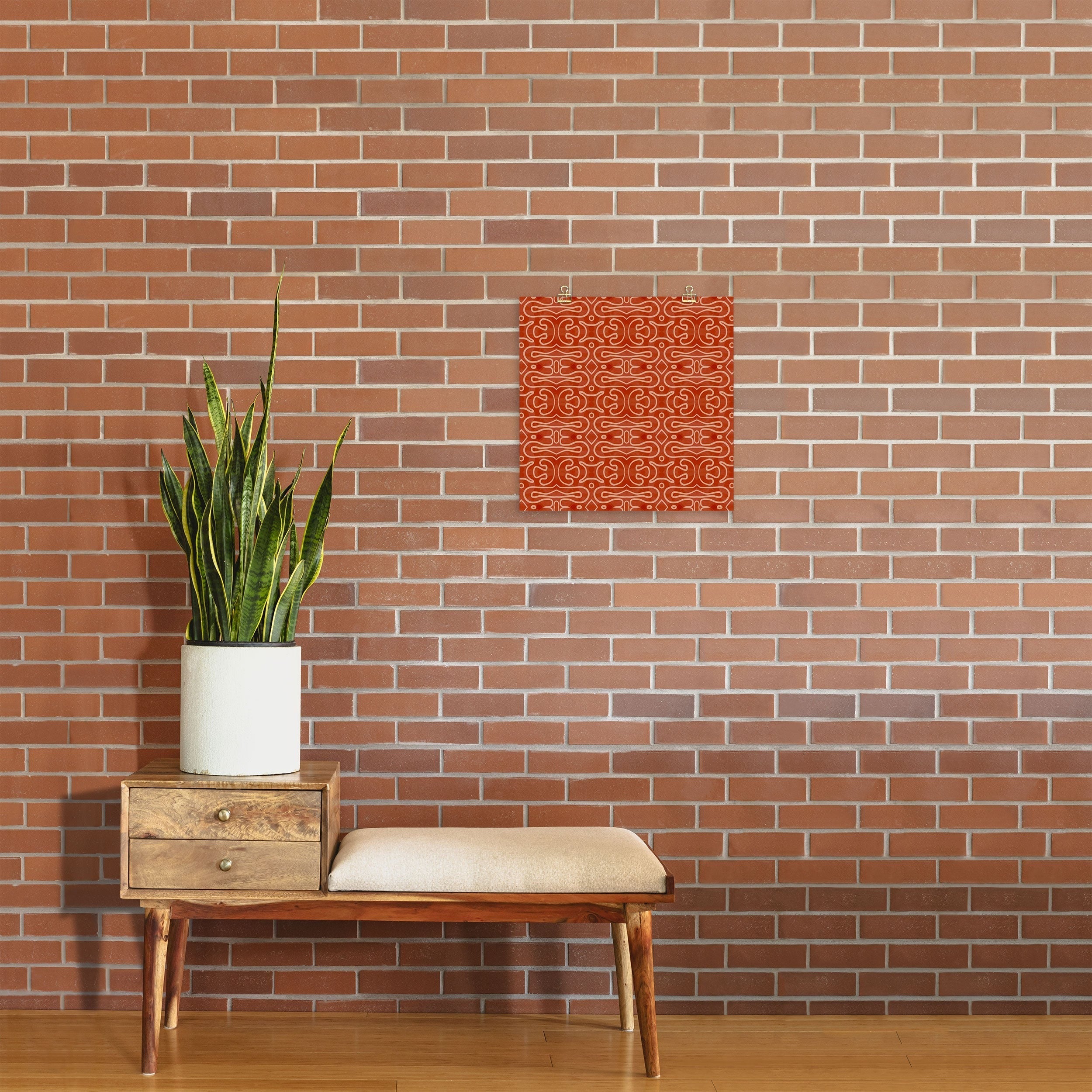 Mirimo Venexiana Burnt Orange Art Print