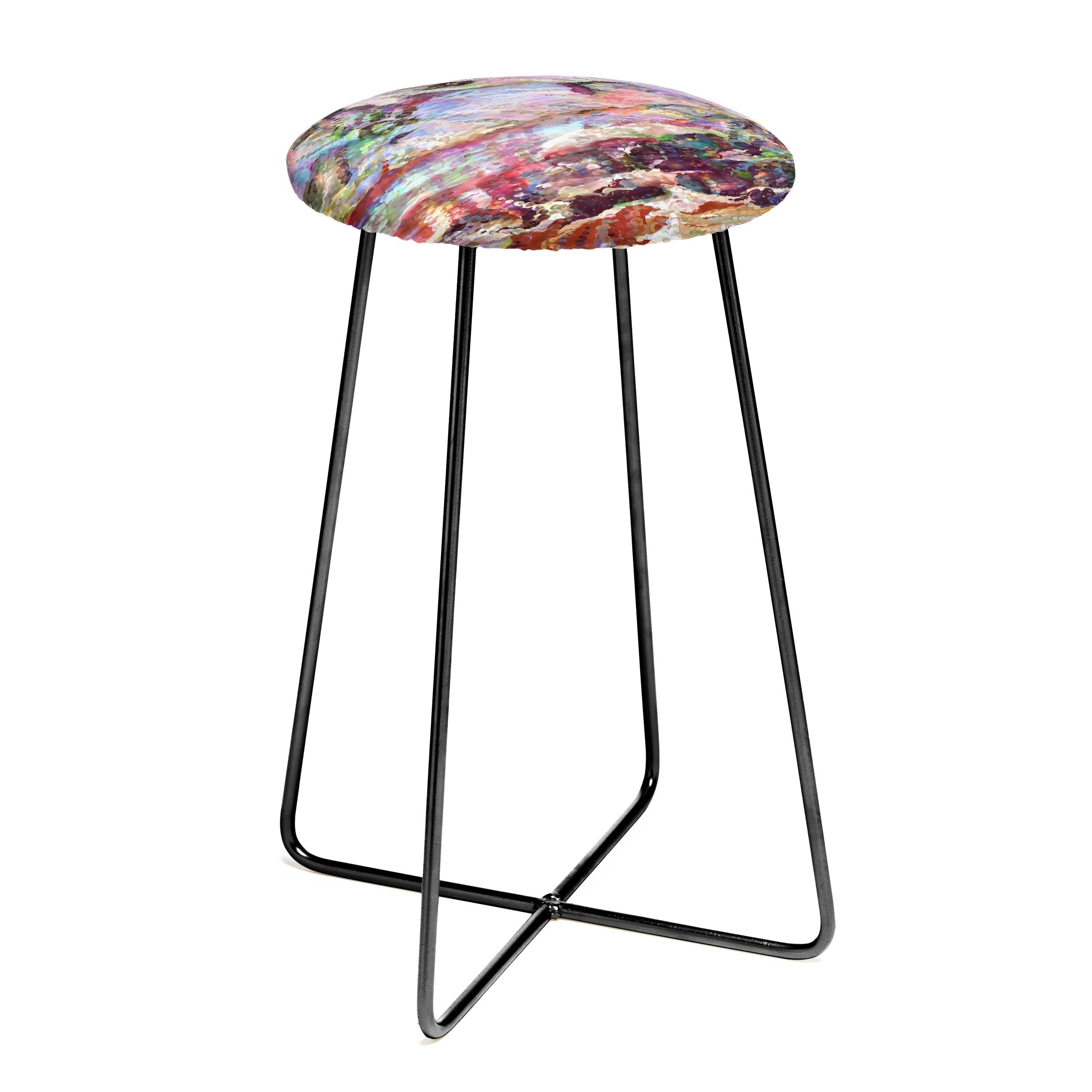 83 Oranges Sequin Haze Counter Stool