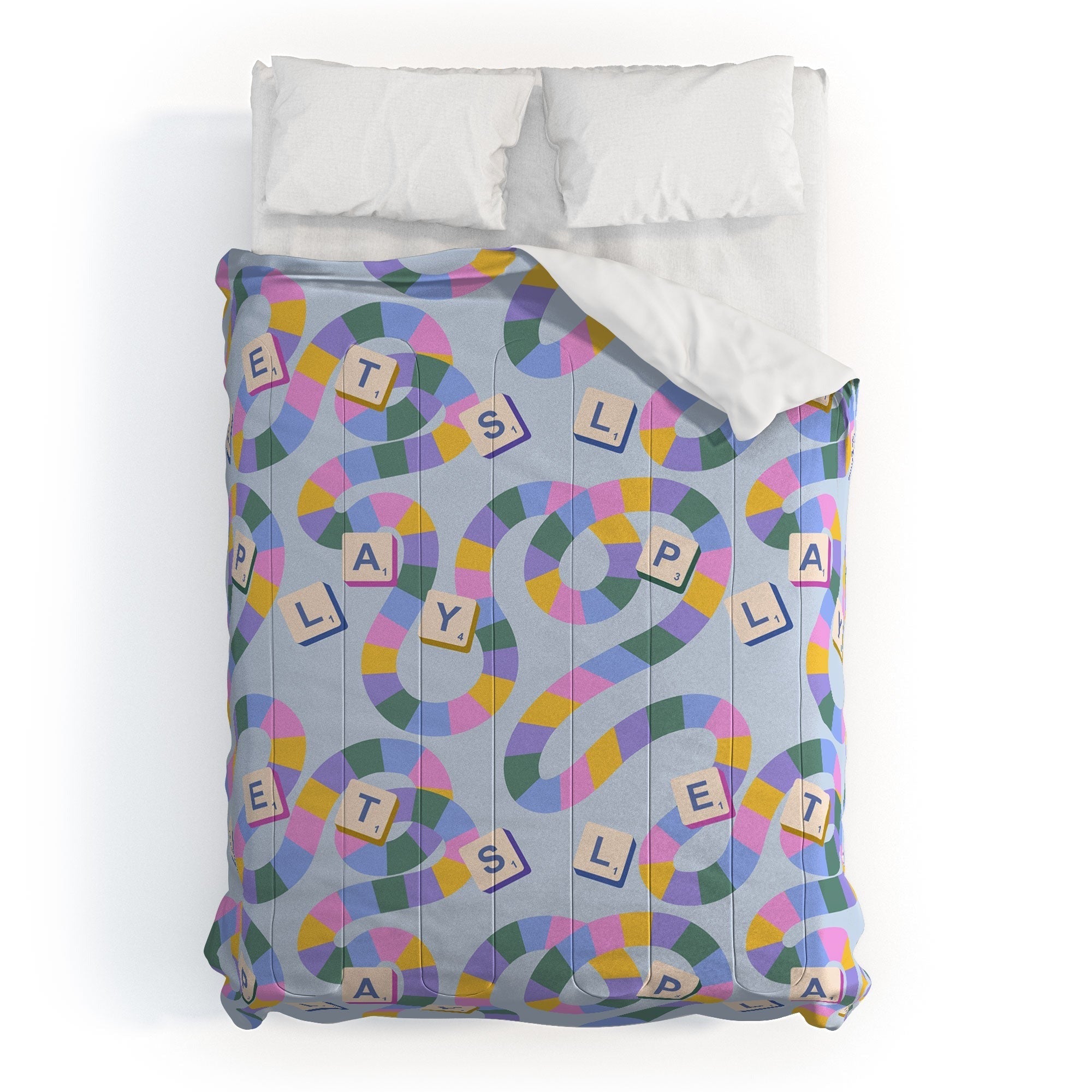 Design by Spark Scrabble Board Game Night Comforter