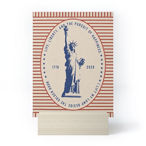 DENY Designs Life Liberty Mini Art Print