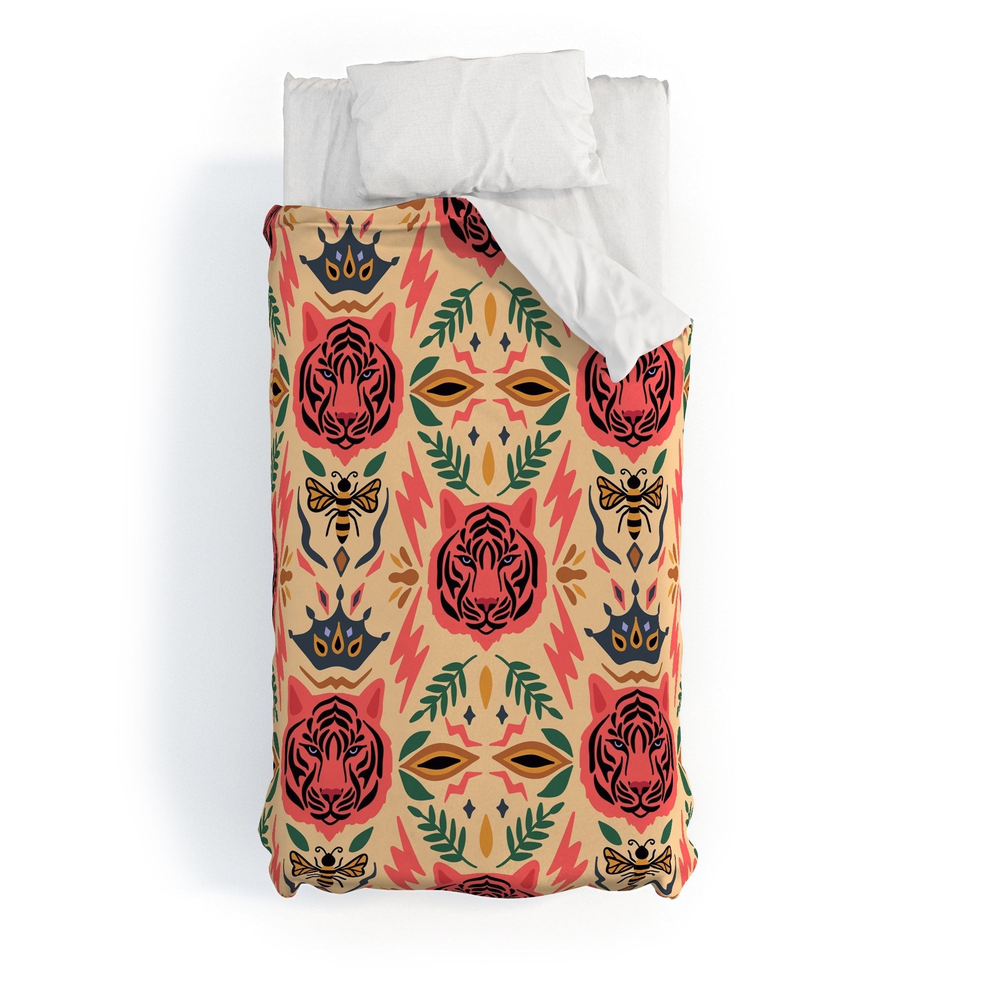 Design by Spark Tigress Queen Bee Duvet Cover