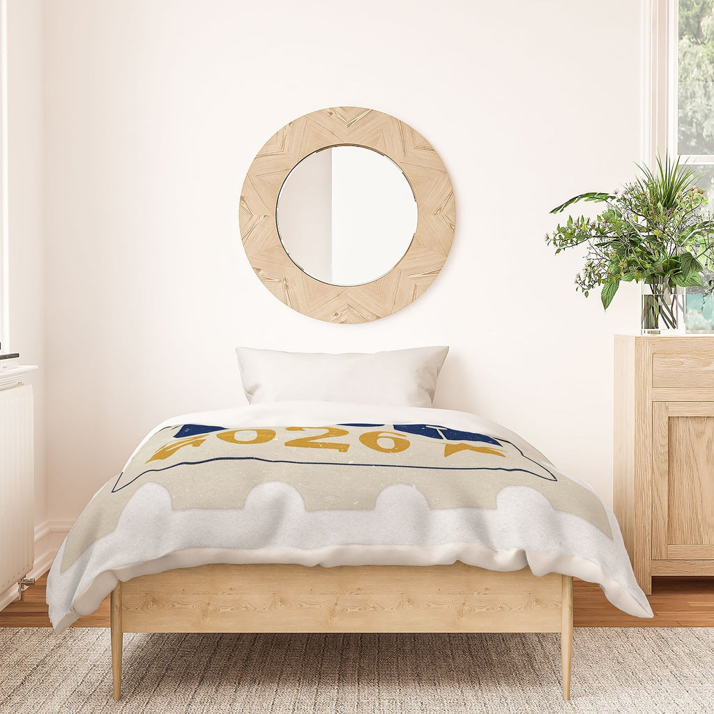 DENY Designs USA Stamp Duvet Cover