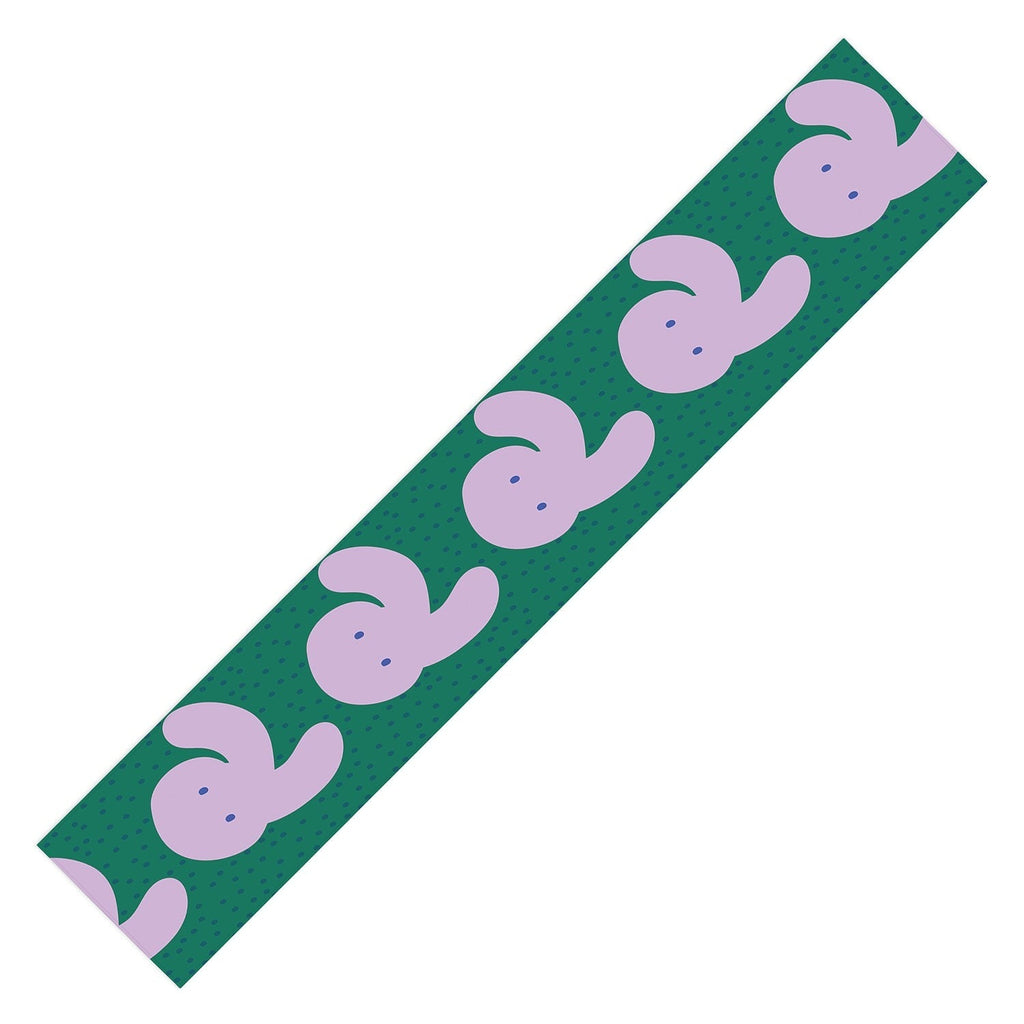 Camilla Foss Pebbles and Rabbit Table Runner