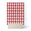 DENY Designs Red Gingham plus Stars Mini Art Print