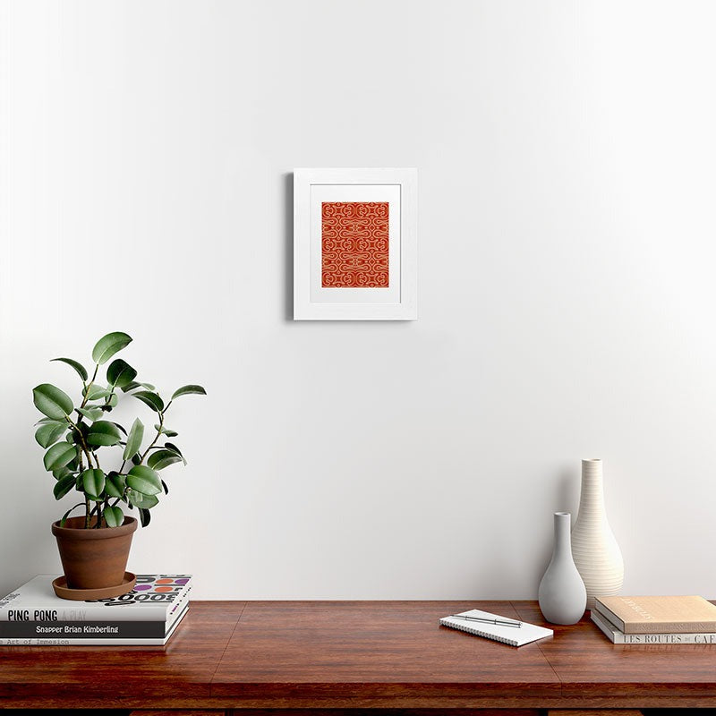 Mirimo Venexiana Burnt Orange Framed Art Print