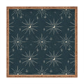 Little Om Pattern Little Moon navy Square Tray