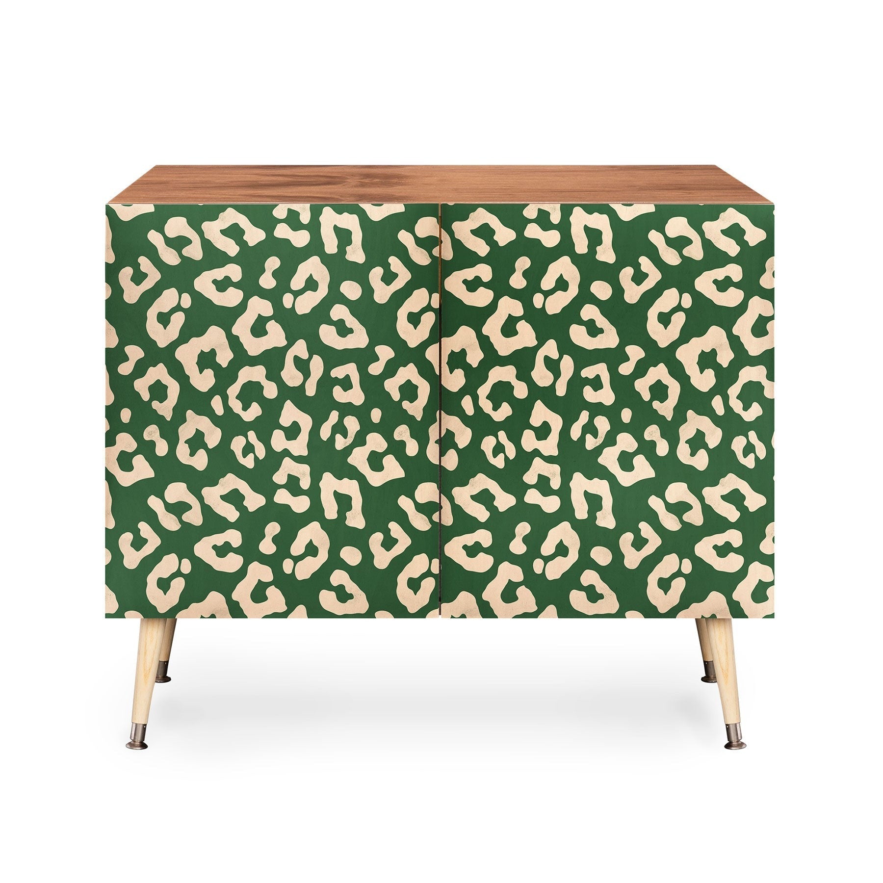 Avenie BR Cheetah Print In Green Credenza