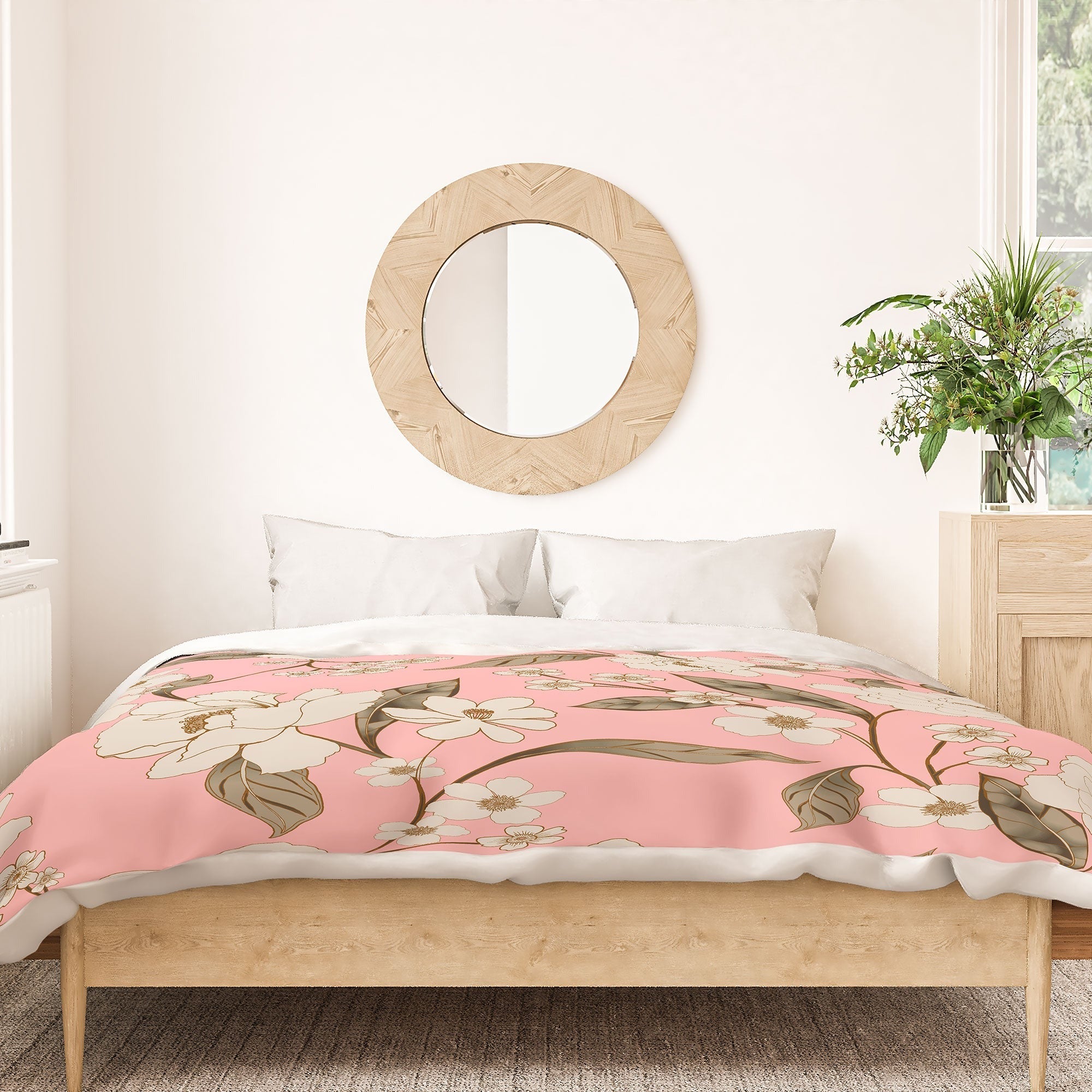 Gabriela Fuente Roberta in Pink Duvet Cover