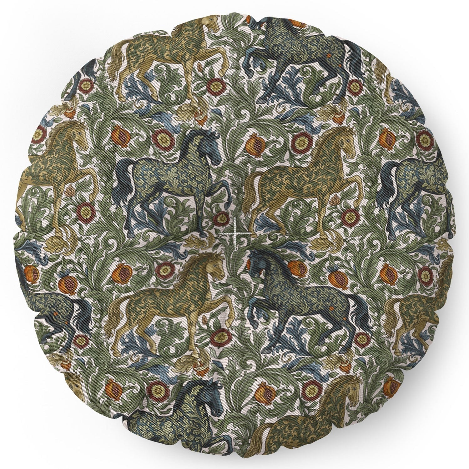 Marta Barragan Camarasa Renaissance Horse Garden Floor Pillow Round