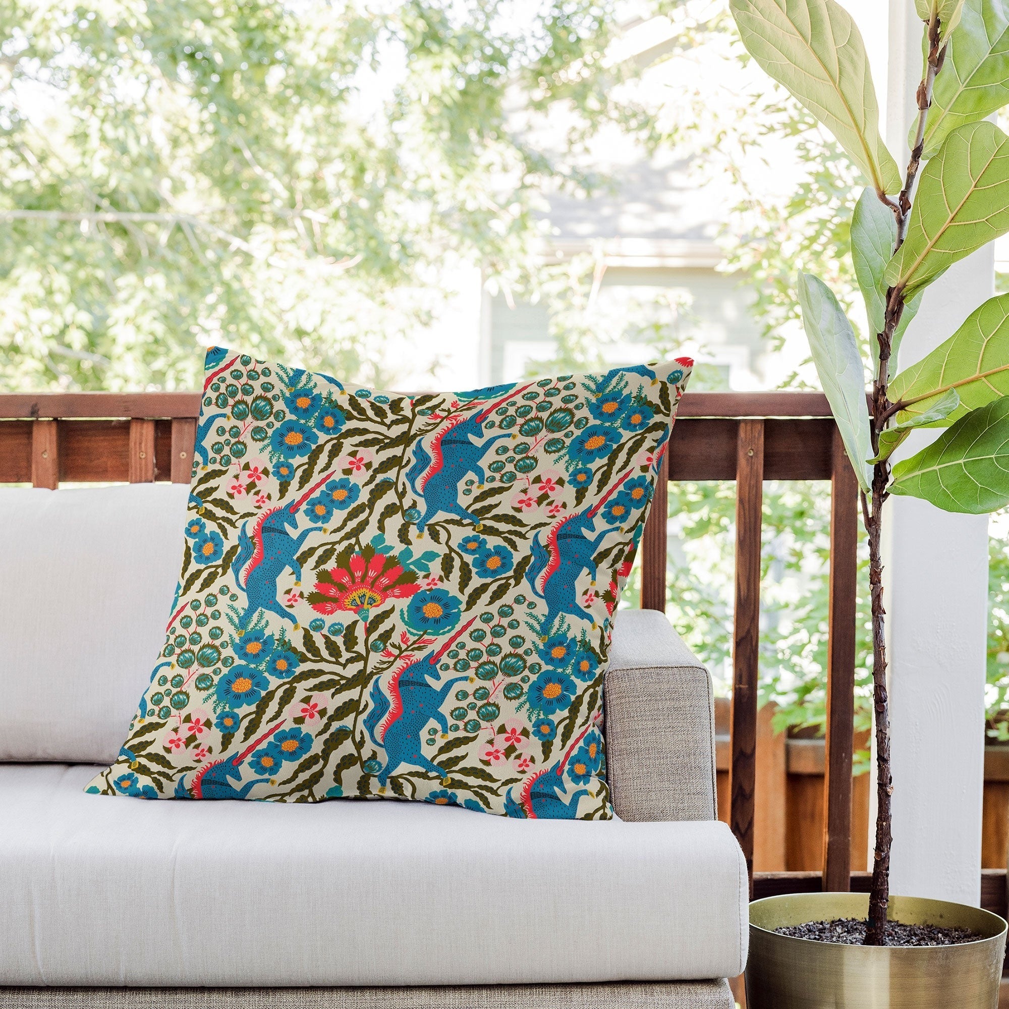 Holli Zollinger JOONIE LUNA UNI Outdoor Throw Pillow