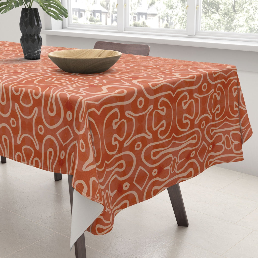 Mirimo Venexiana Burnt Orange Tablecloth
