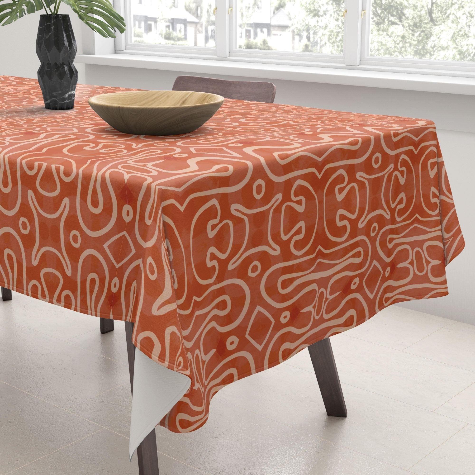 Mirimo Venexiana Burnt Orange Tablecloth