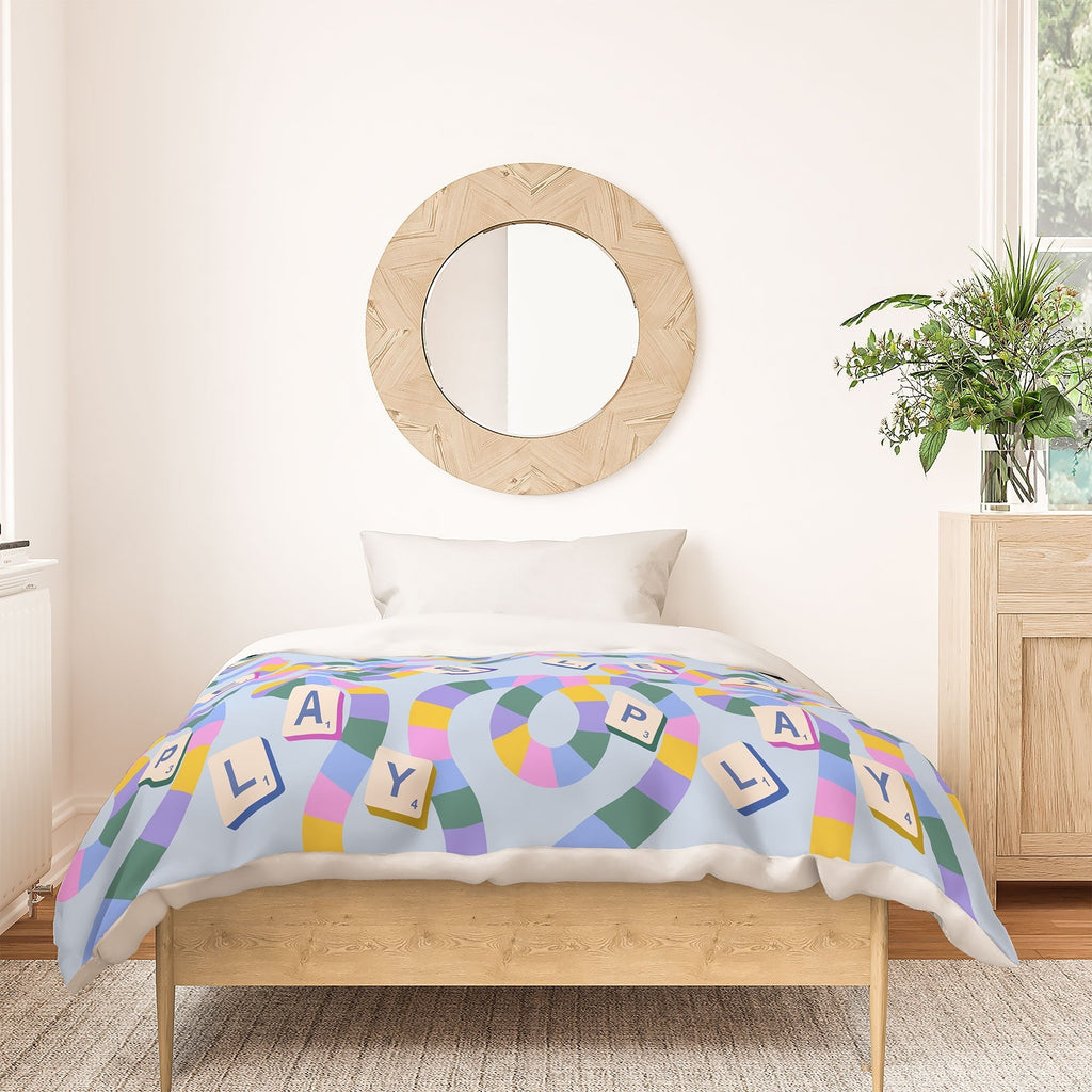Design by Spark Scrabble Board Game Night Duvet Cover