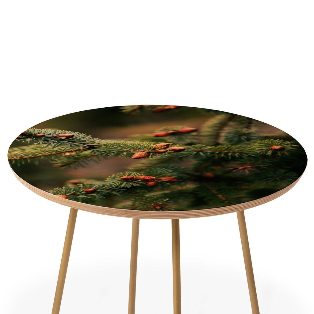Hannah Kemp Spruce Tips Round Side Table