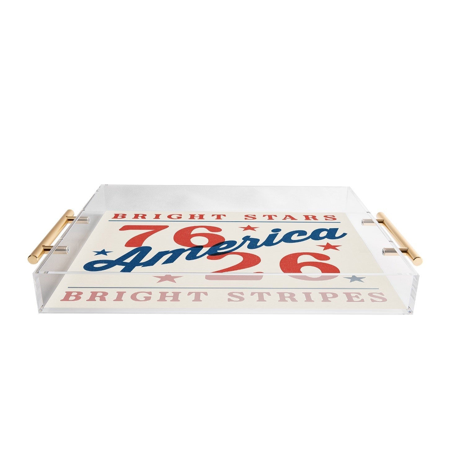 DENY Designs Bright Stars Bright Stripes Acrylic Tray