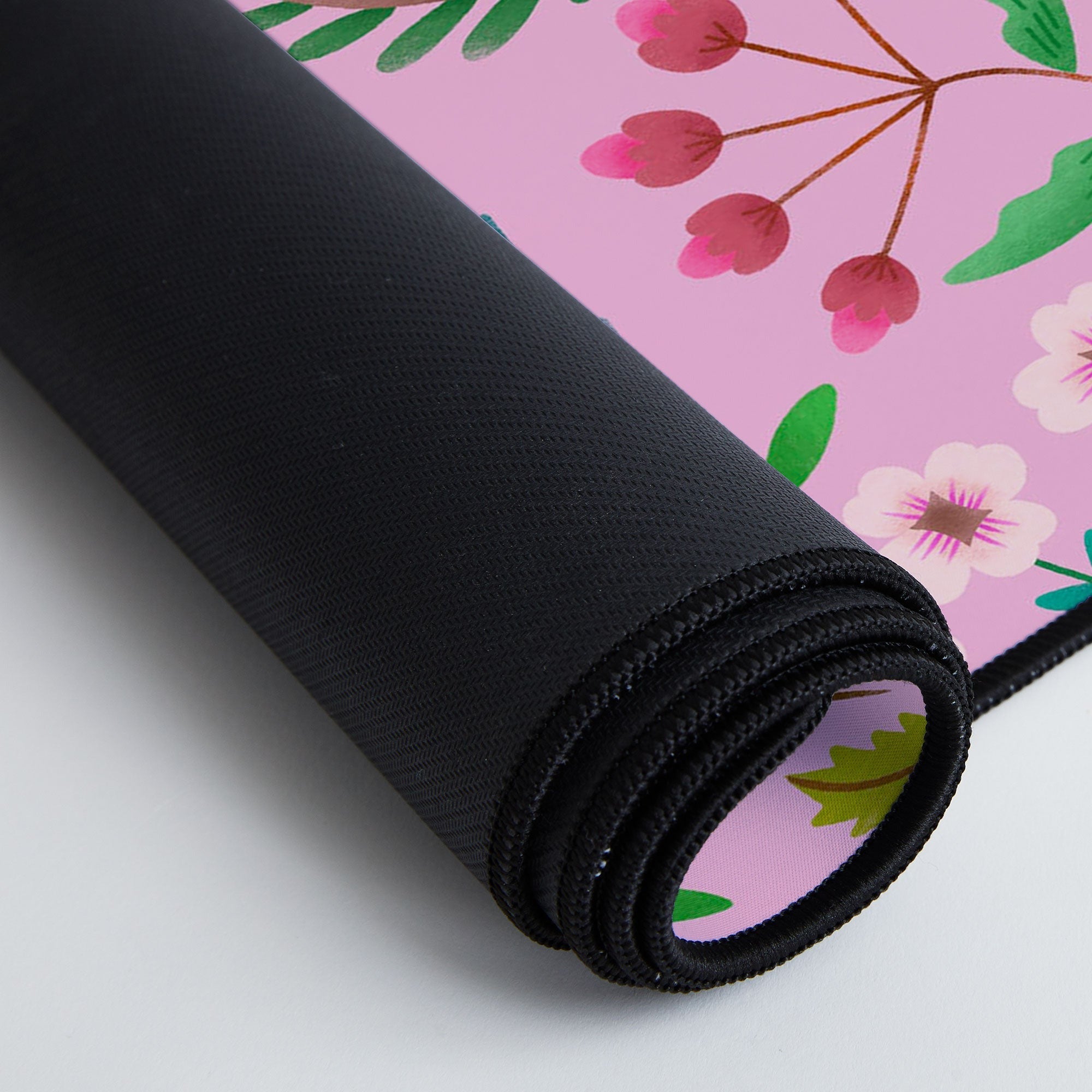 Pimlada Phuapradit Ditsy Purple Floral Half Drop Desk Mat