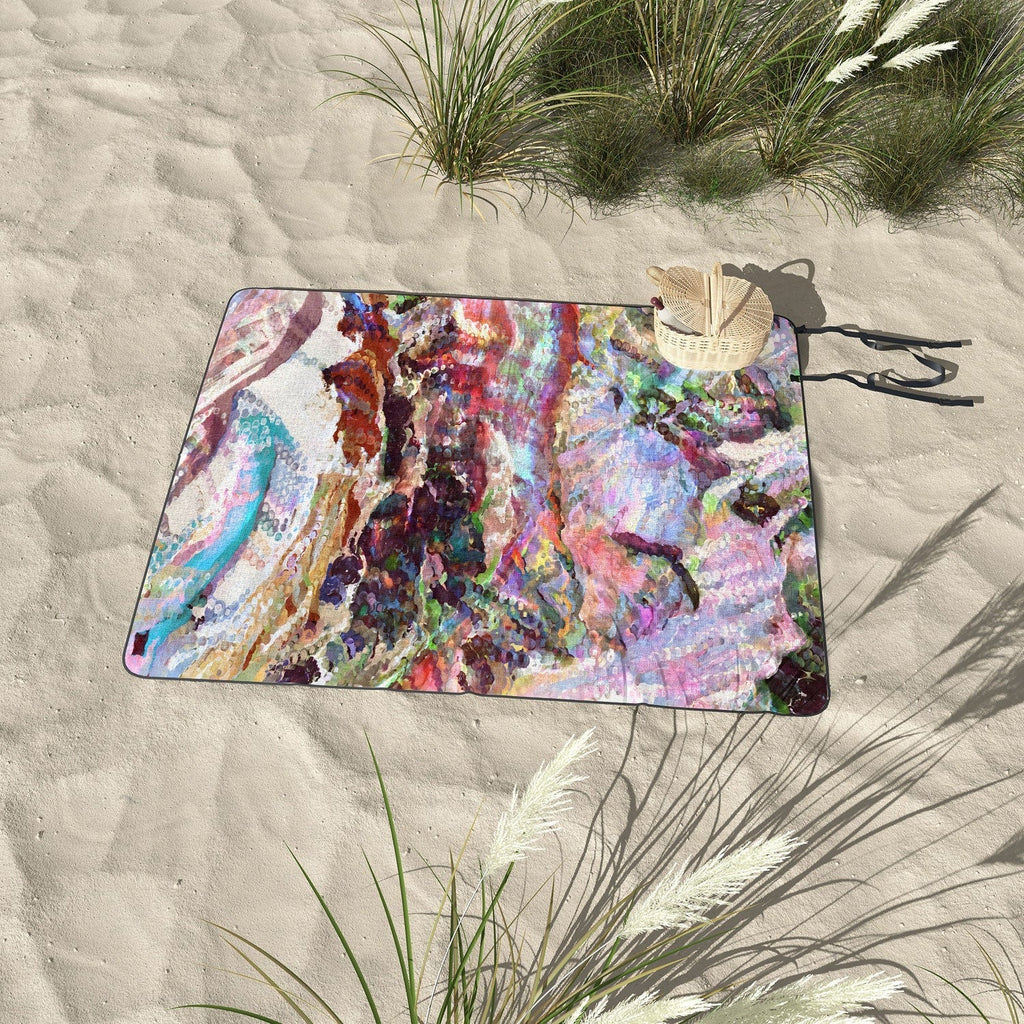 83 Oranges Sequin Haze Picnic Blanket