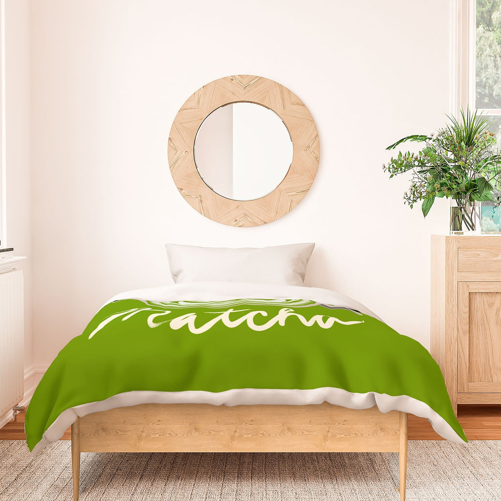Design by Spark Love You So Matcha Duvet Cover