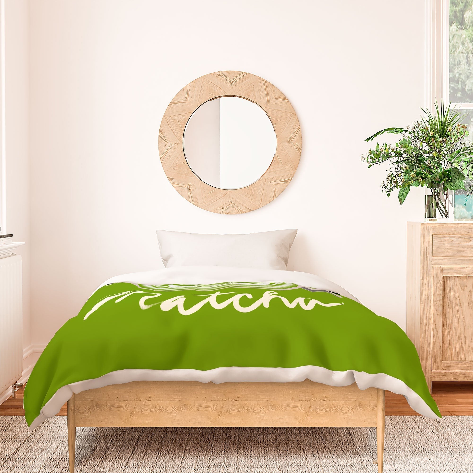 Design by Spark Love You So Matcha Duvet Cover