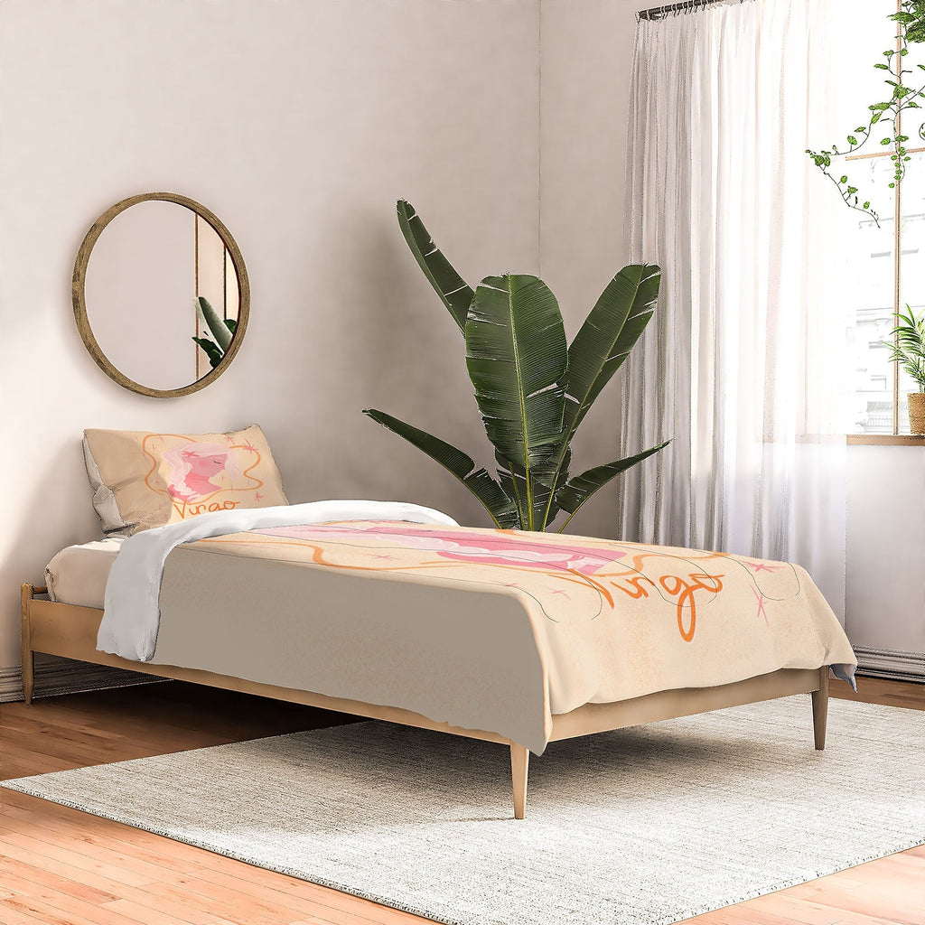 Little Om Zodiac Sign Virgo Comforter