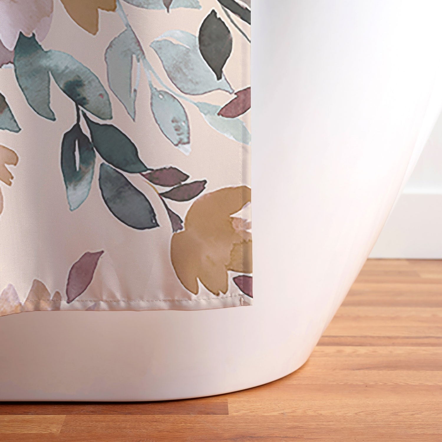 Ninola Design Botanic Retreat Floral Oleander Whimsical Soft Pink Shower Curtain