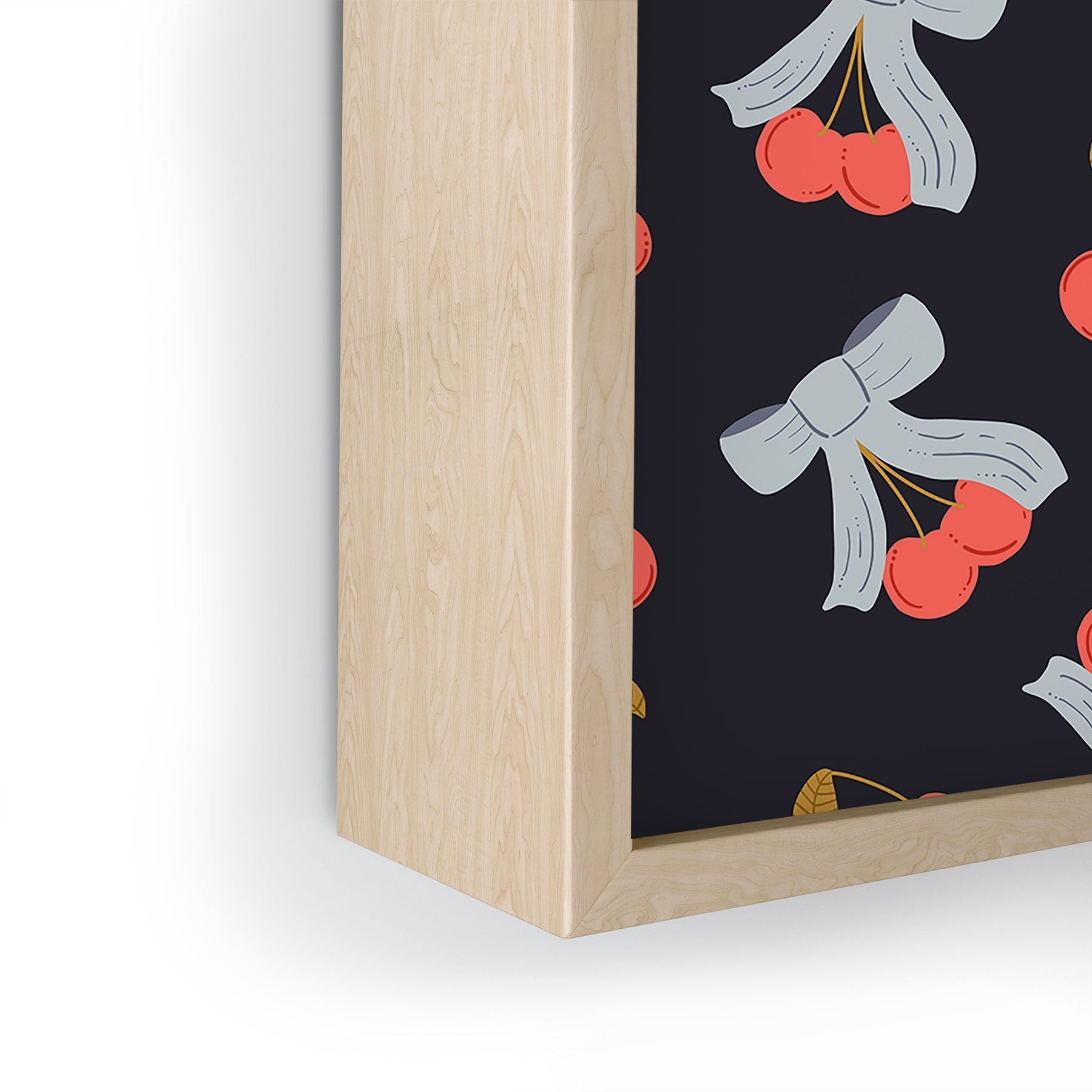 Jennifer Labre Cherries and Bows Framed Mini Art Print