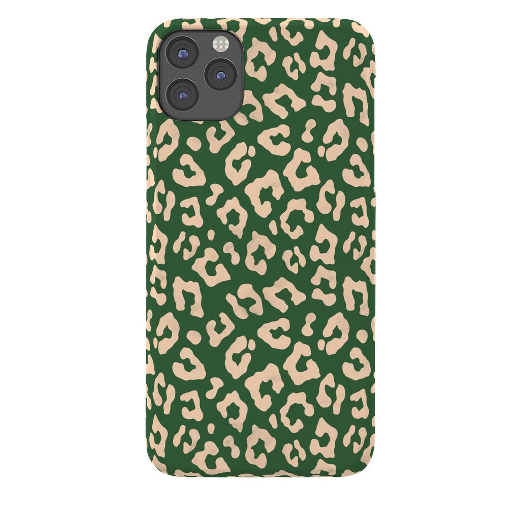Avenie BR Cheetah Print In Green Phone Case