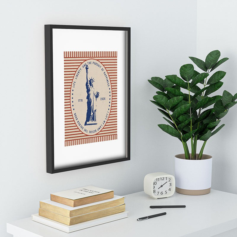 DENY Designs Life Liberty Recessed Framing Rectangle