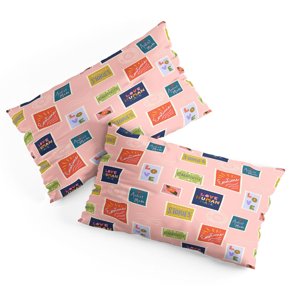 Design by Spark Love Human Made Stamps Pillow Shams