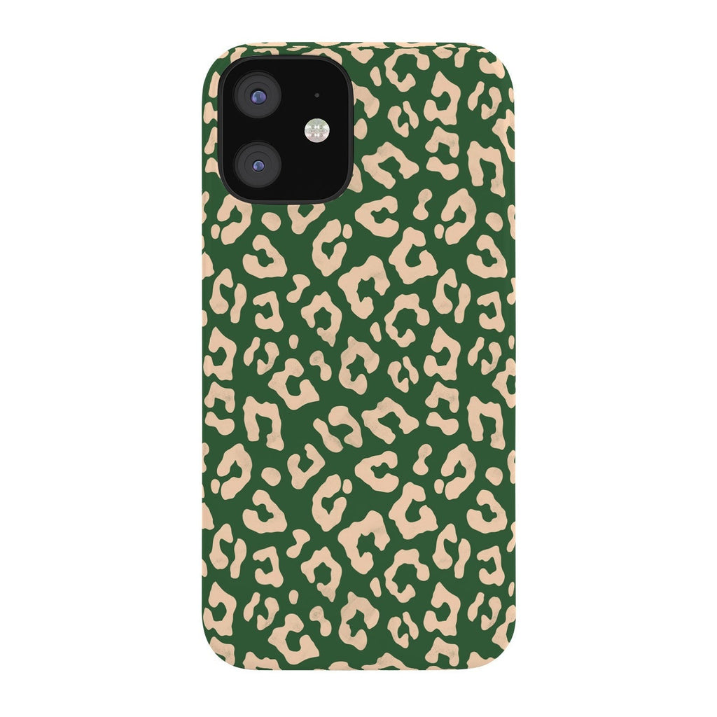 Avenie BR Cheetah Print In Green Phone Case