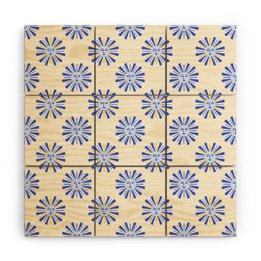 Design by Spark Dolce Vita Radial Sun Wood Wall Mural