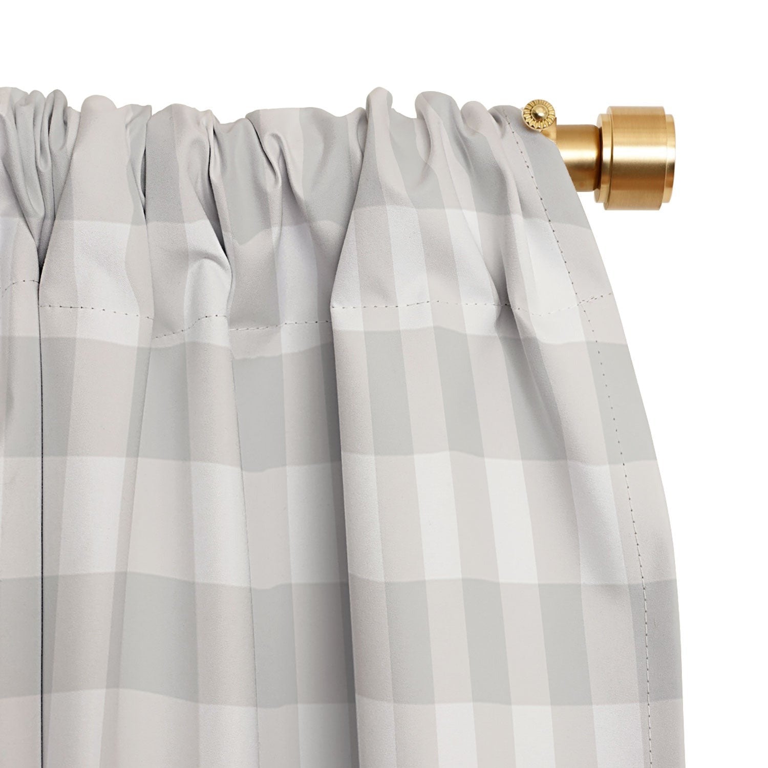 Colour Poems Gingham Plaid Pattern Cloud White Blackout Non Repeat