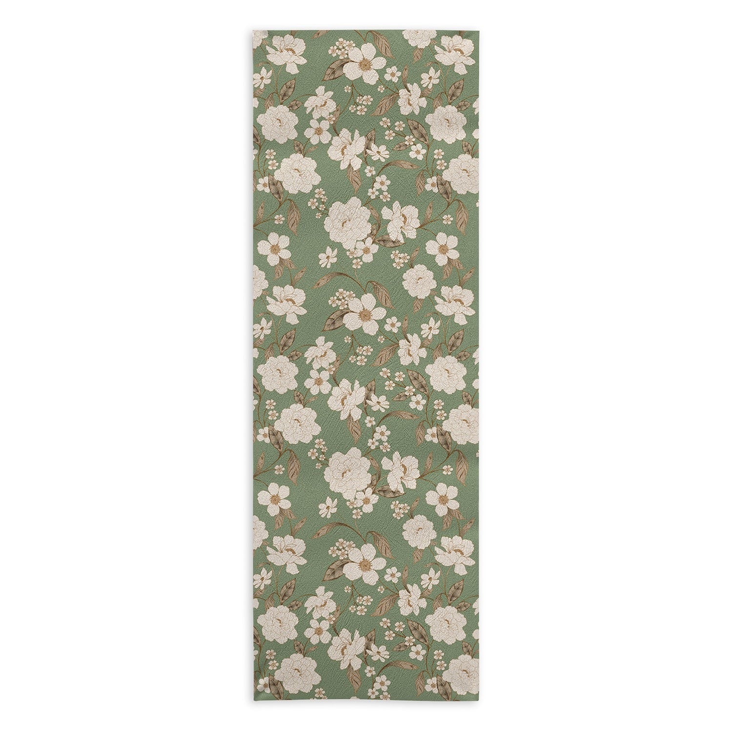 Gabriela Fuente Olive Floral Roberta Yoga Towel