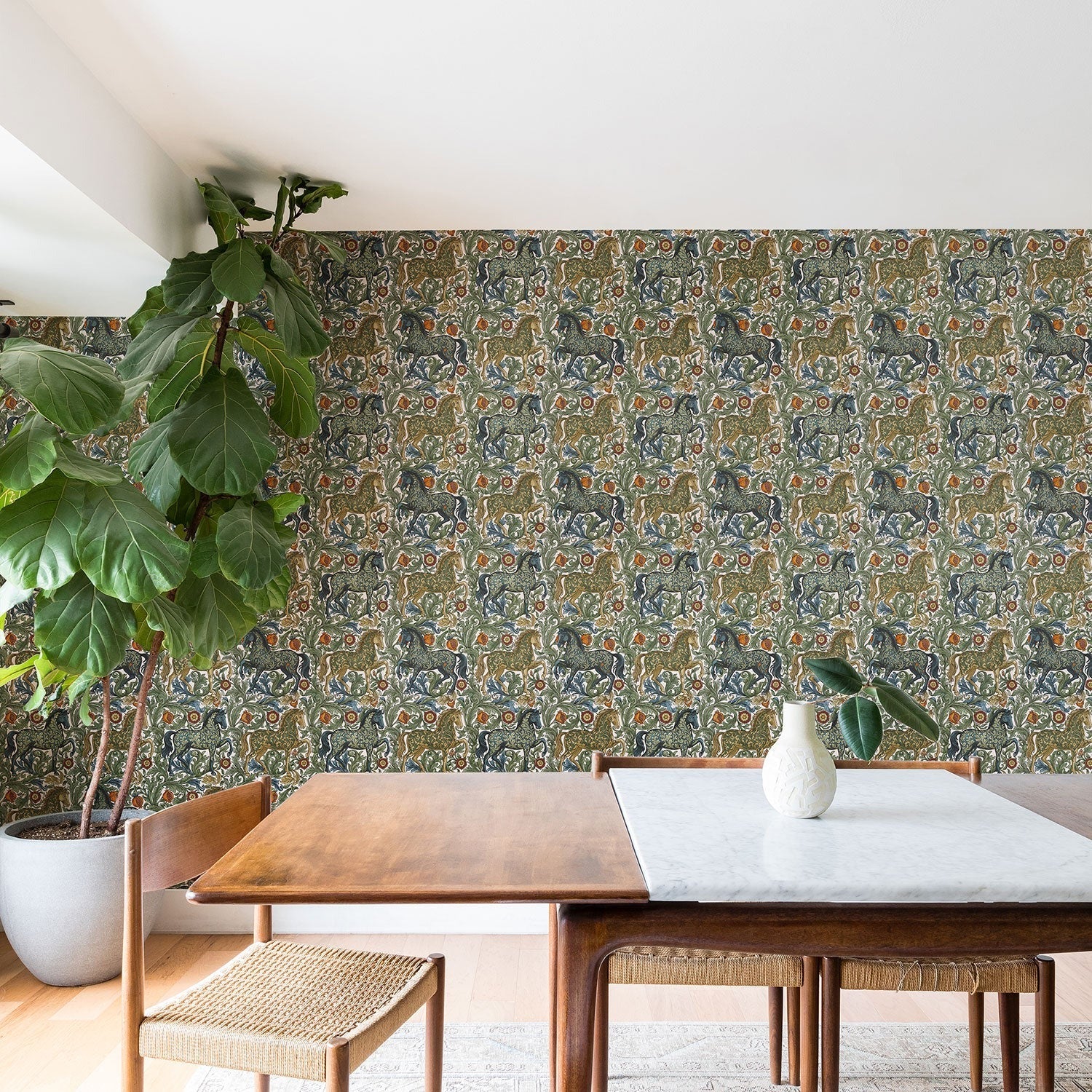 Marta Barragan Camarasa Renaissance Horse Garden Wallpaper