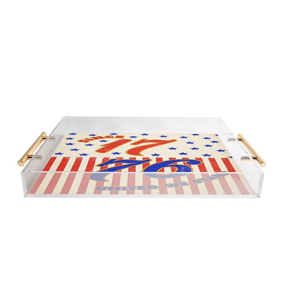 DENY Designs 1776 Stars Acrylic Tray