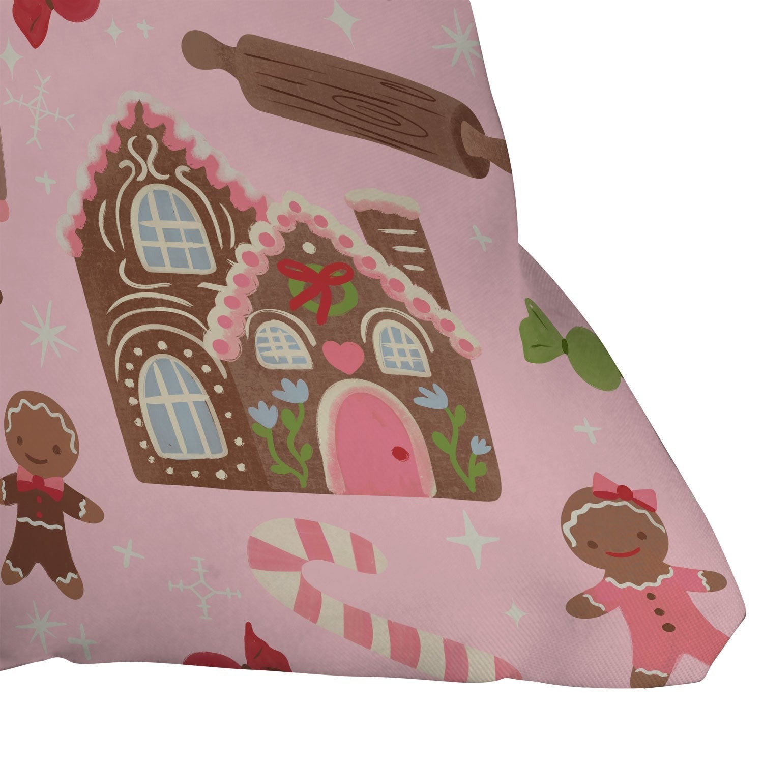 carriecantwell Sweet Christmas Holidays Outdoor Throw Pillow